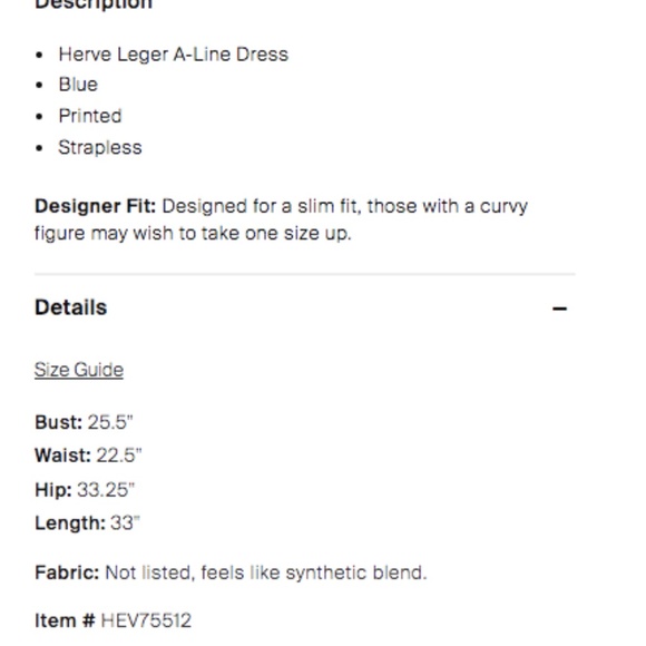 Herve Leger strapless printed dress perfect condition - Picture 4 of 4